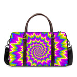 Abstract Spiral Moving Optical Illusion Duffle Bag