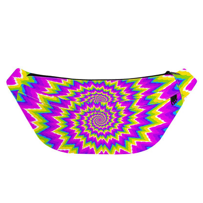 Abstract Spiral Moving Optical Illusion Fanny Pack