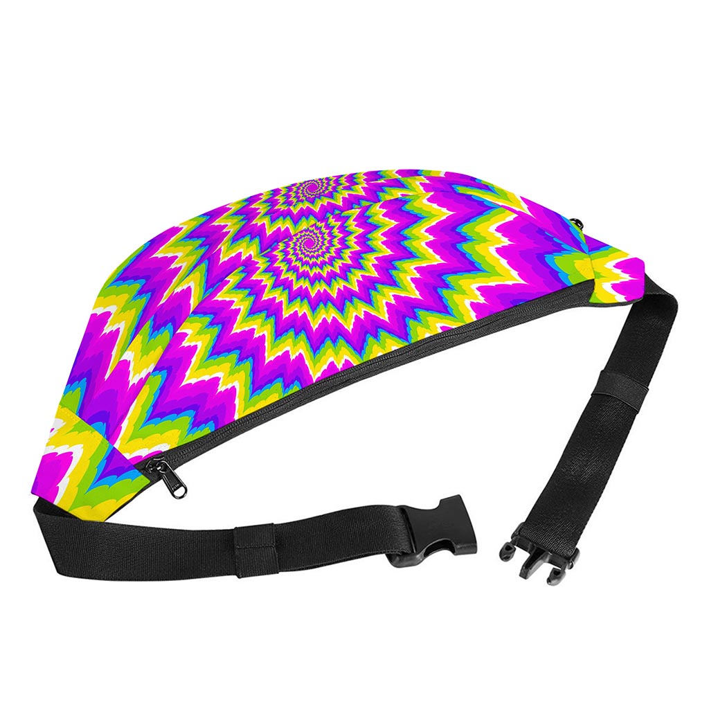 Abstract Spiral Moving Optical Illusion Fanny Pack