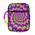 Abstract Spiral Moving Optical Illusion Front Pocket Bible Bag