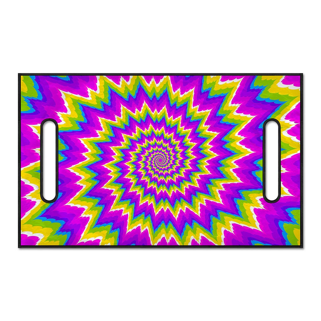 Abstract Spiral Moving Optical Illusion Golf Cart Seat Cover
