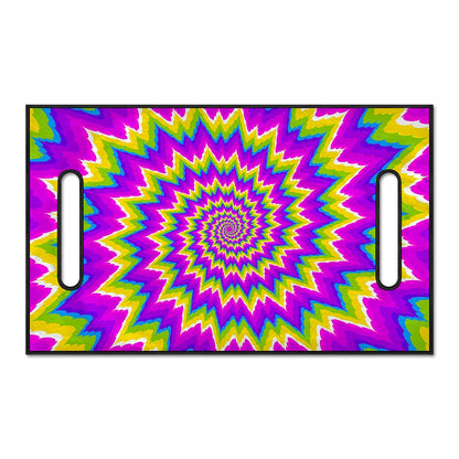 Abstract Spiral Moving Optical Illusion Golf Cart Seat Cover