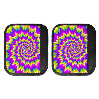 Abstract Spiral Moving Optical Illusion Handle Covers