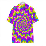 Abstract Spiral Moving Optical Illusion Hawaiian Shirt