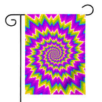 Abstract Spiral Moving Optical Illusion House Flag