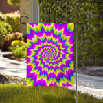 Abstract Spiral Moving Optical Illusion House Flag