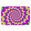 Abstract Spiral Moving Optical Illusion Indoor Door Mat