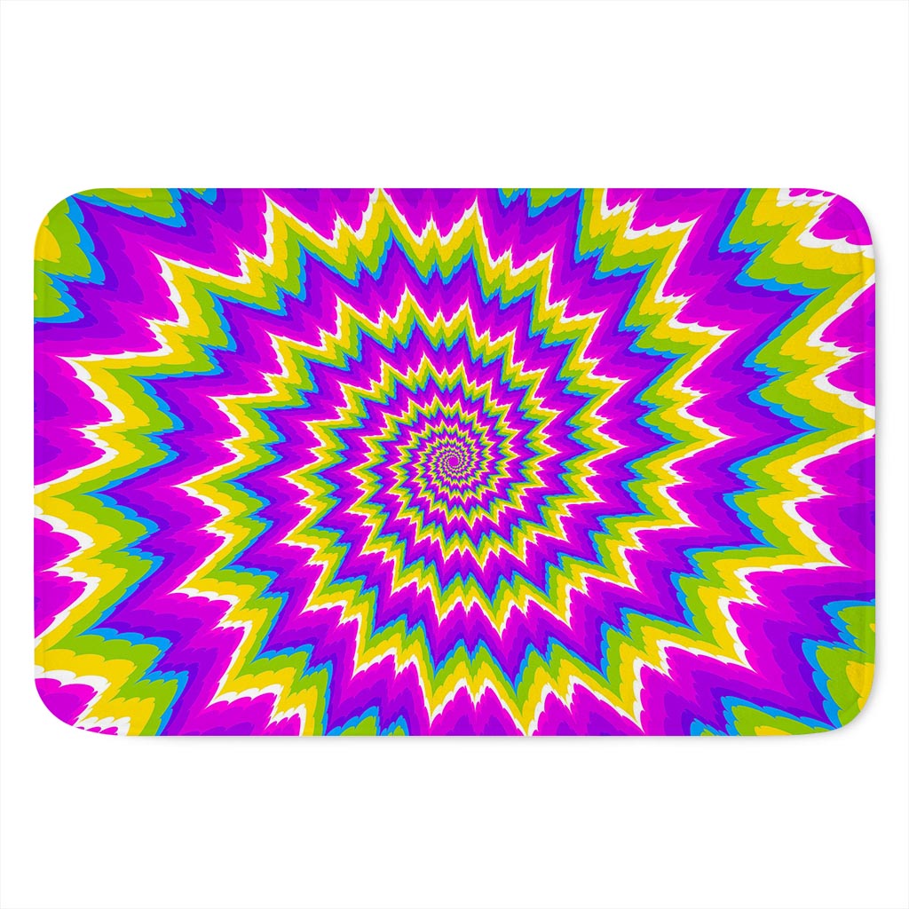 Abstract Spiral Moving Optical Illusion Indoor Door Mat