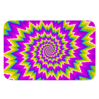Abstract Spiral Moving Optical Illusion Indoor Door Mat