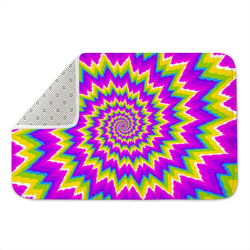 Abstract Spiral Moving Optical Illusion Indoor Door Mat