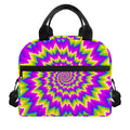 Abstract Spiral Moving Optical Illusion Insulated Lunch Bag