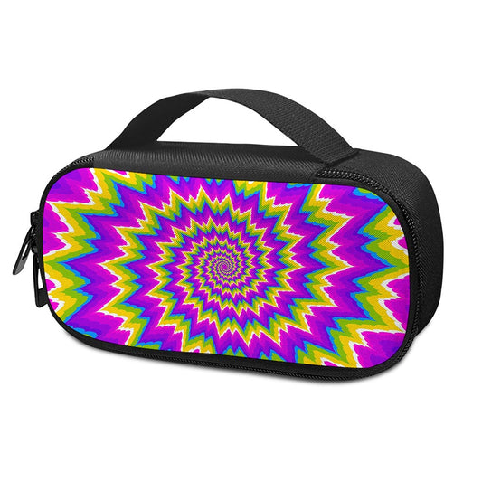 Abstract Spiral Moving Optical Illusion Insulin Cooler Travel Case
