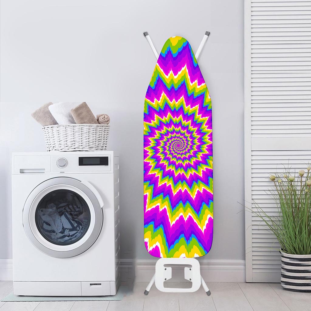 Abstract Spiral Moving Optical Illusion Ironing Board Cover