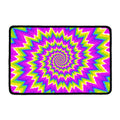 Abstract Spiral Moving Optical Illusion Kitchen Mat