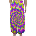 Abstract Spiral Moving Optical Illusion Lantern Pants