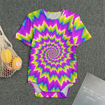 Abstract Spiral Moving Optical Illusion Men's Bodysuit