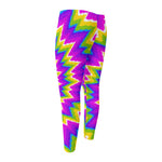 Abstract Spiral Moving Optical Illusion Men's Compression Pants