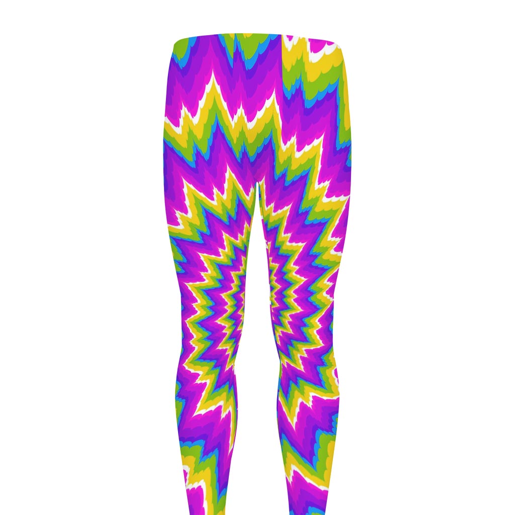 Abstract Spiral Moving Optical Illusion Men's leggings