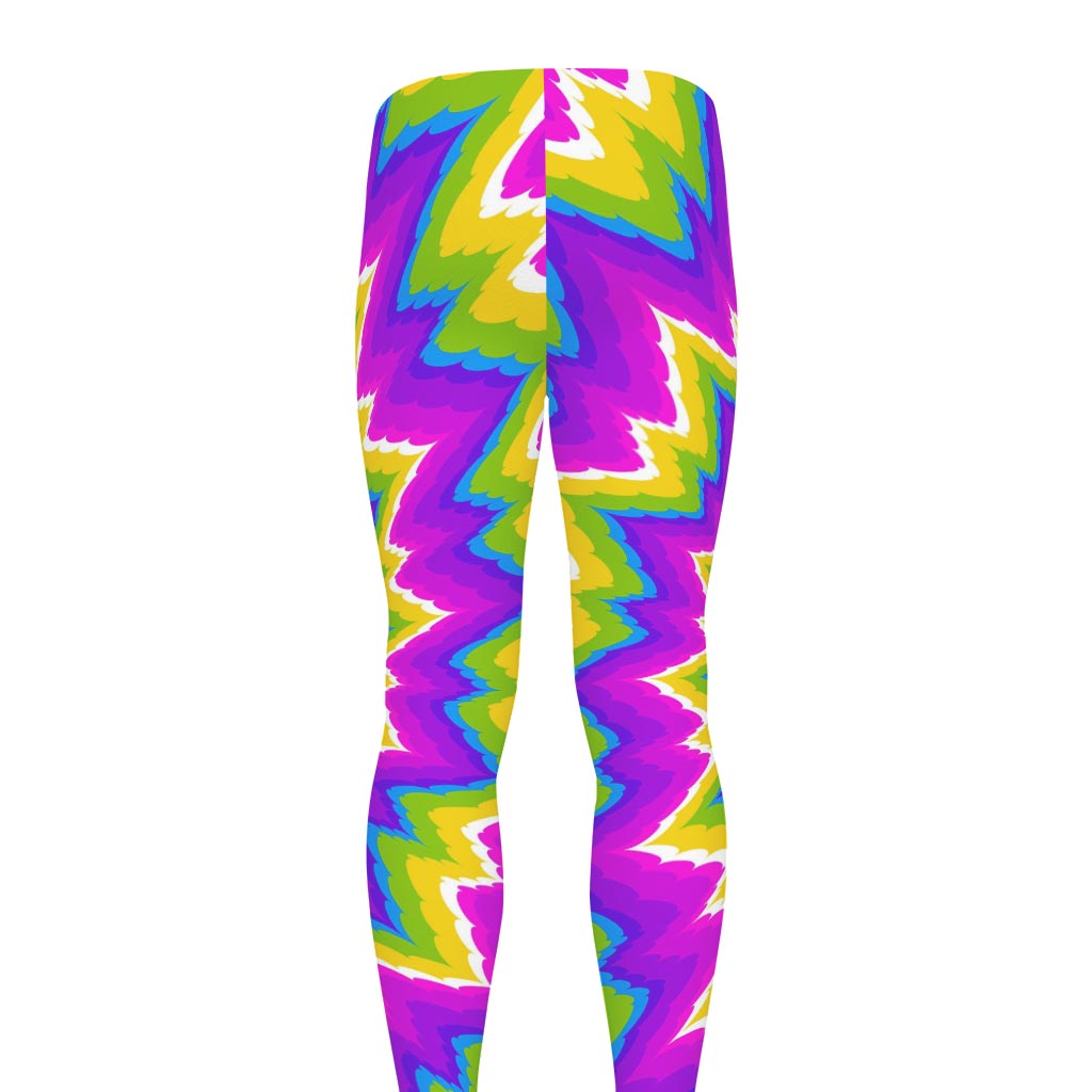 Abstract Spiral Moving Optical Illusion Men's leggings