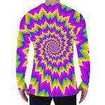 Abstract Spiral Moving Optical Illusion Men's Long Sleeve T-Shirt