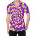 Abstract Spiral Moving Optical Illusion Men's Shirt