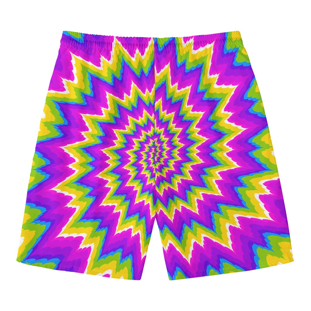 Abstract Spiral Moving Optical Illusion Men's Swim Trunks