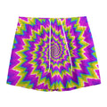 Abstract Spiral Moving Optical Illusion Mesh Shorts