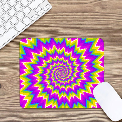 Abstract Spiral Moving Optical Illusion Mouse Pad