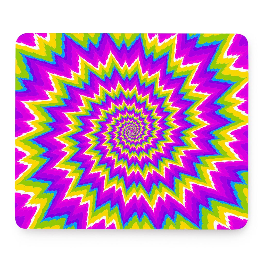 Abstract Spiral Moving Optical Illusion Mouse Pad