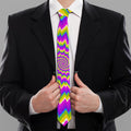 Abstract Spiral Moving Optical Illusion Necktie