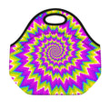 Abstract Spiral Moving Optical Illusion Neoprene Lunch Bag