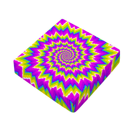 Abstract Spiral Moving Optical Illusion Outdoor Seat Cushion Cover