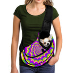 Abstract Spiral Moving Optical Illusion Pet Sling Carrier