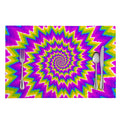 Abstract Spiral Moving Optical Illusion Placemat
