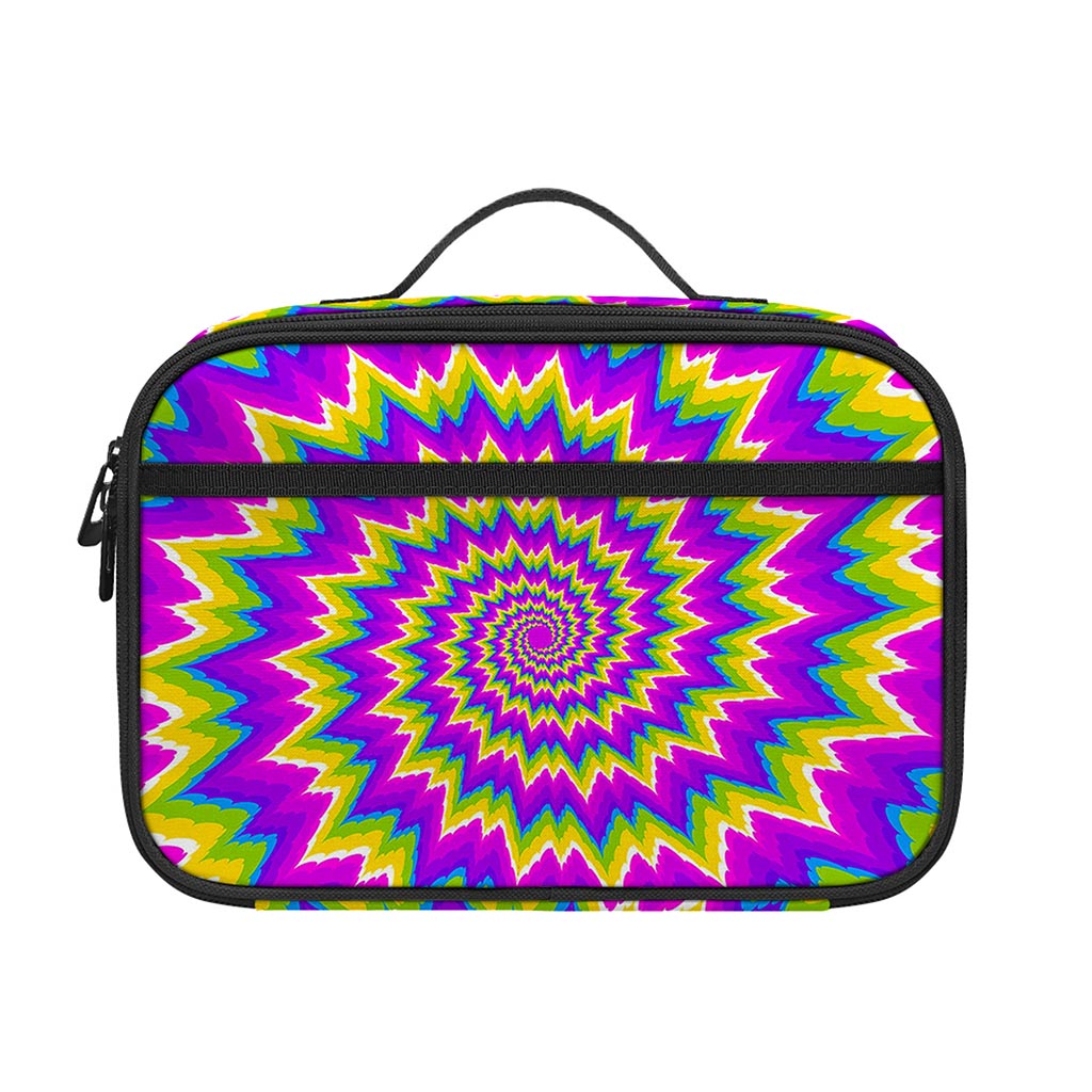 Abstract Spiral Moving Optical Illusion Portable Lunch Bag
