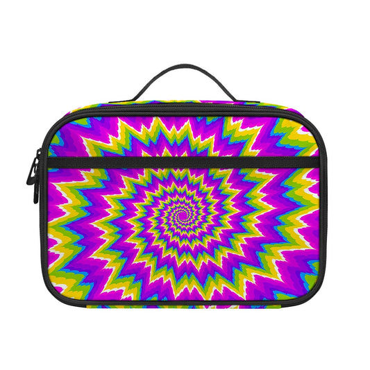 Abstract Spiral Moving Optical Illusion Portable Lunch Bag