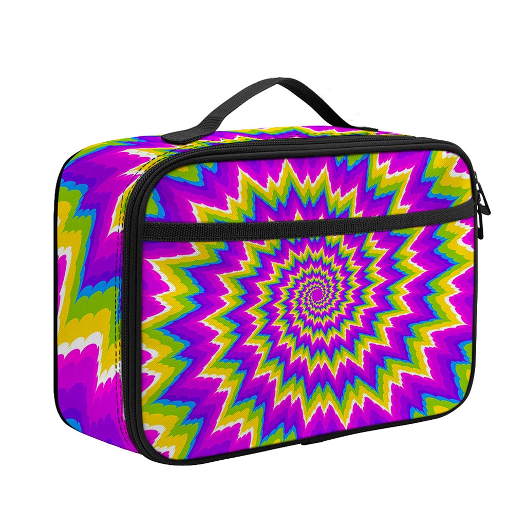 Abstract Spiral Moving Optical Illusion Portable Lunch Bag