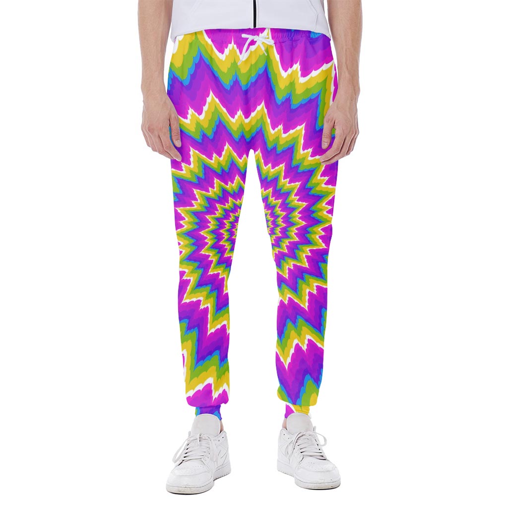 Abstract Spiral Moving Optical Illusion Scuba Joggers