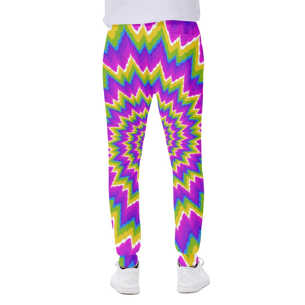 Abstract Spiral Moving Optical Illusion Scuba Joggers