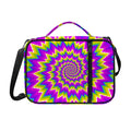 Abstract Spiral Moving Optical Illusion Shoulder Strap Bible Bag