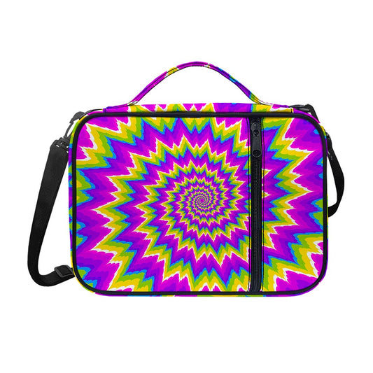 Abstract Spiral Moving Optical Illusion Shoulder Strap Bible Bag
