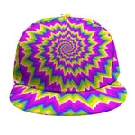 Abstract Spiral Moving Optical Illusion Snapback Cap