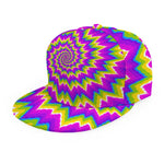 Abstract Spiral Moving Optical Illusion Snapback Cap