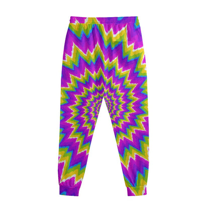 Abstract Spiral Moving Optical Illusion Sweatpants