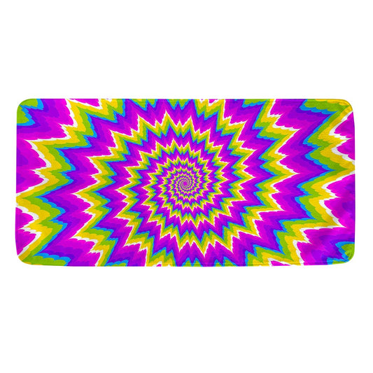Abstract Spiral Moving Optical Illusion Towel