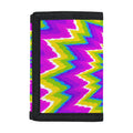 Abstract Spiral Moving Optical Illusion Trifold Wallet