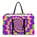 Abstract Spiral Moving Optical Illusion Utility Tote Bag