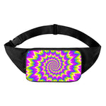 Abstract Spiral Moving Optical Illusion Waist Bag