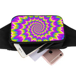 Abstract Spiral Moving Optical Illusion Waist Bag