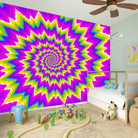 Abstract Spiral Moving Optical Illusion Wall Sticker